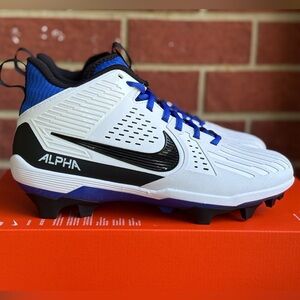 Nike Alpha Menace Strong Men’s Blue White New Sneakers Football Cleats